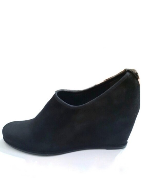 Stuart Weitzman Shoes - STUART WEITZMAN Hidden Wedge Bootie Stretch Suede Ankle Boot Heeled 9.5 N